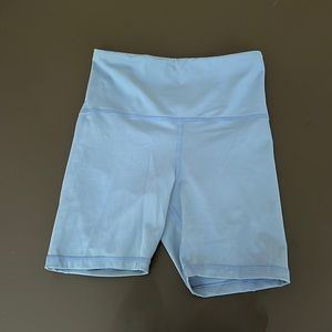 jolyn blue biker shorts